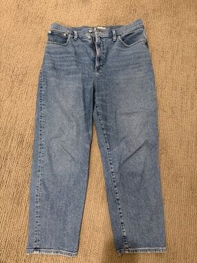 Madewell perfect vintage straight crop jean